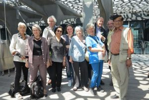 7 mai 2016, sur la terrasse du MUCEM, le groupe de visiteurs de Coup de Soleil