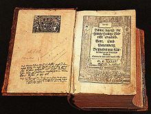 bible de Luther en allemand, 16e siècle