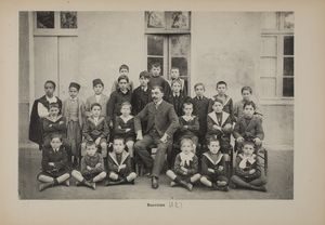 la part des "indigènes" dans une classe primaire (Mostaganem, années 1920 (?)