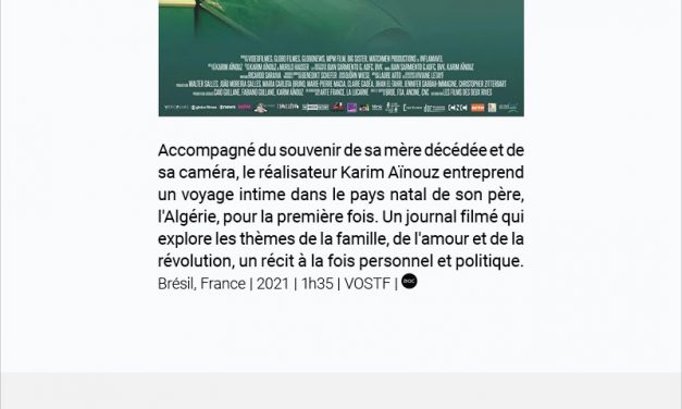 Projection du film Marin des montagnes de Karim Ainouz, le 15 avril à Lyon
