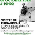 Conférence sur l’anthropologue Odette du Puigaudeau à Lyon le 8 octobre 2024