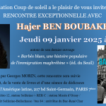 Rencontre avec Hajer Ben Boubaker le 9 janvier 2025