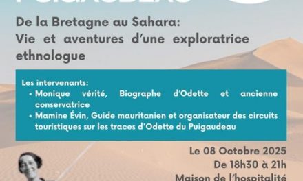 Conférence sur l’exploratrice Odette du Puigaudeau à Lyon le 8 octobre