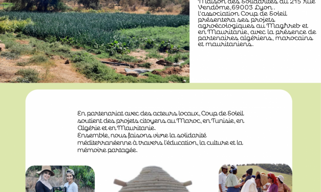 Présentation des actions de Coup de Soleil en agroécologie au Maghreb et en Mauritanie