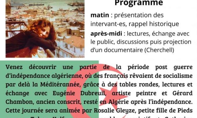 Journée d’échange sur des parcours de « pieds rouges » en Algérie à Lyon le 16 janvier