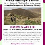 Projection du film « Ne nous racontez plus d’histoires » à Lyon le 24 avril 2026