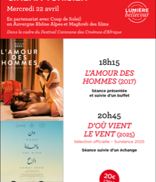Cinéma tunisien: double séance au Lumière Bellecour de Lyon le mercredi 22 avril